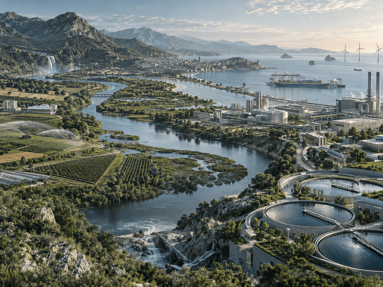 Penser en système : territoire, eau, agriculture et industrie.